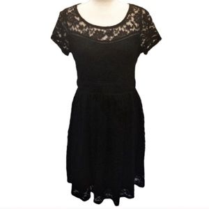 Torrid black lace cutout dress Size 10